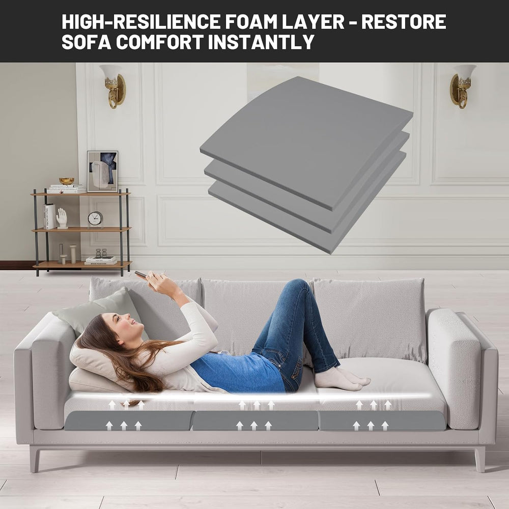 Couch Cushion Support for Sagging Seat, 24"x24"x2.4" 40D High ...