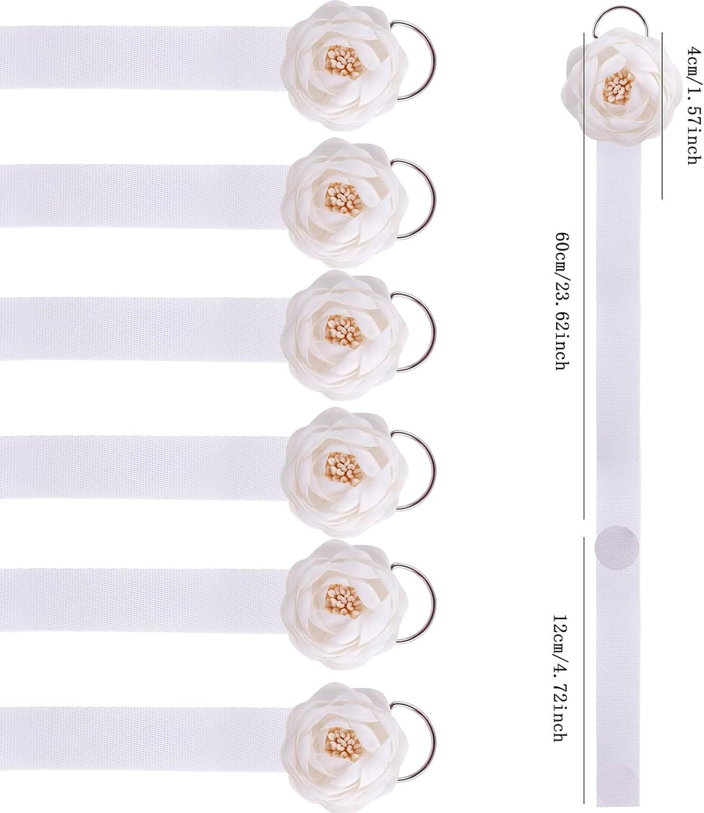 6PCS Bow Holder Hair Bow Organizer,Baby Decorative Hair Accessories Organizer,Flower Hair Clips Storage Bow Holder for Girls Hair Bows,Room Nursery Wall Hanging Decors (hua-6-B) (hua-6-B) (hua-6-B)