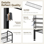 Shoe Rack,Long Shoe Organizer for Closet,4 Tier Shoe Storage for Entryway | Wide Sturdy Metal Free Standing Shoe Shelf