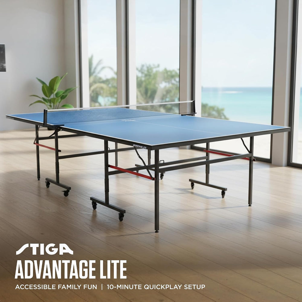STIGA Advantage Series Indoor Ping Pong Table, Foldable Table Tennis Table - ...
