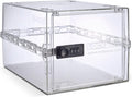 Lockabox One™ | Premium Lock Box | Medium Combination Lock Box For Food, Medicine & Home Safety | External Size 12 x 8 x 6.6 inches (Crystal)