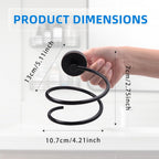 Hair Dryer Holder Hair Care Tools Holder Wall Mount Chrome Finished Stainless Steel Balck