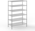 24" Deep x 48" Wide x 74" Height Wire Shelving Kit | 6-Tier | NSF Commercial Storage Rack Unit