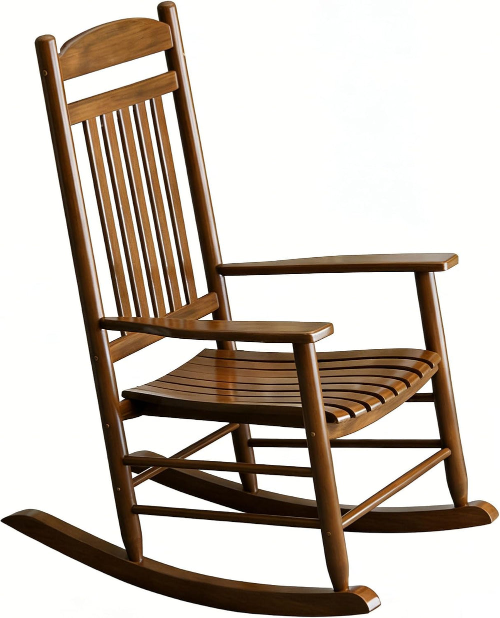 Wooden Outdoor Rocking Chair, Weatherproof Oversized Rocking Chair, Heavy Dut...
