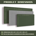 K KNODEL Desk Mat, Blotter, Dual-Sided Office Desk Pad, Waterproof Desk Mat for Desktop, Desk Blotters, PVC Leather Pad Protector (Dark Green, 23.6" x 13.8")