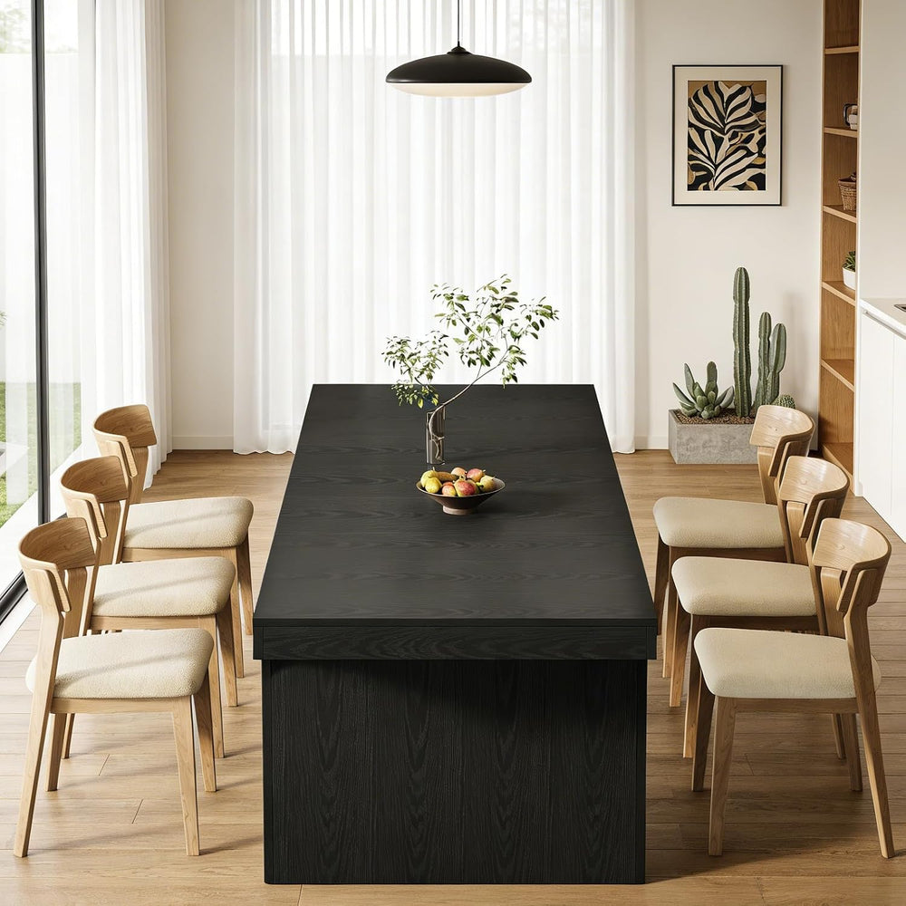 Tribesigns 71" Large Dining Table for 6-8, Farmhouse Kitchen Table, Rect...