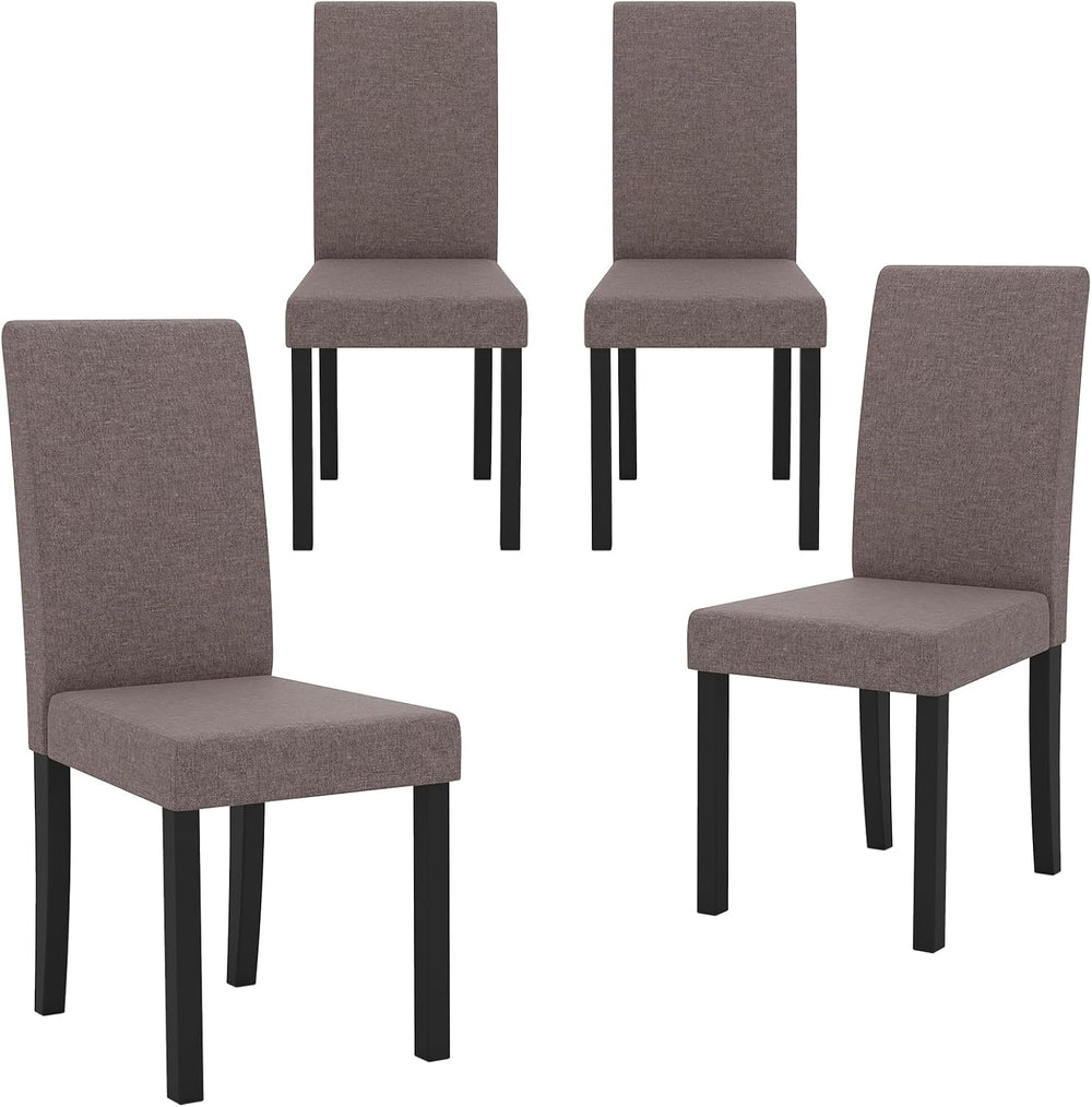 GOFLAME Upholstered Dining Chairs Set of 4, Fabric Kitchen Chairs with Padded...