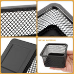Paper Clip Holder for Desk, Paperclip Holders Mesh Paperclip Dispenser Organizer for Desk Binderclip Bobby Pin Holder Container for Home Office School(SIZE:2pcs)