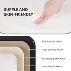 30.1" Storage Ottoman Bench - Foldable Foot Rest Stool Bedroom Bench for Living Room, Entryway-White