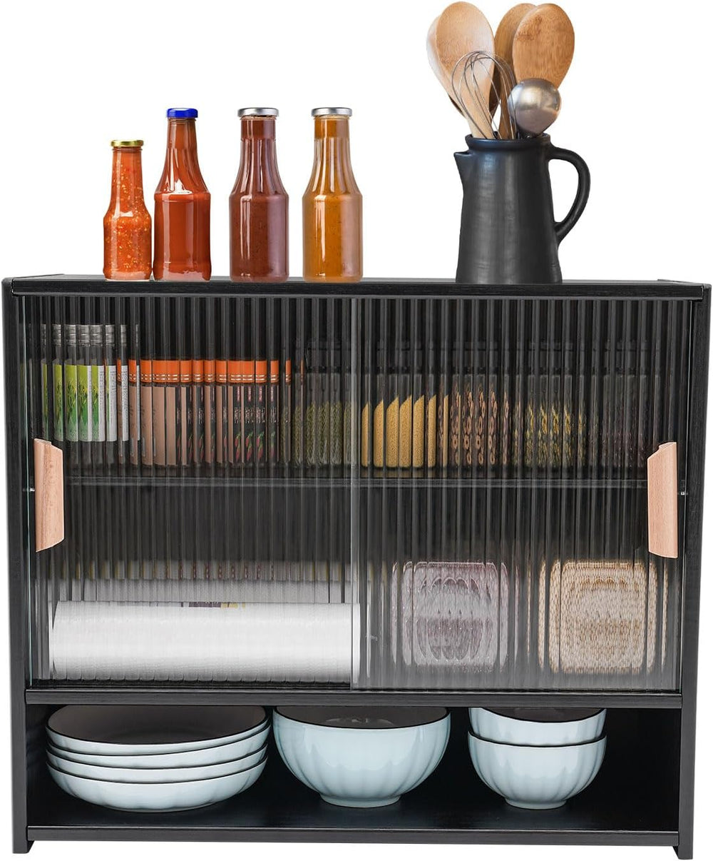 Xuthusman Kitchen Pantry Storage Cabinet,21.6x11x18.1inch Freestanding Narrow...