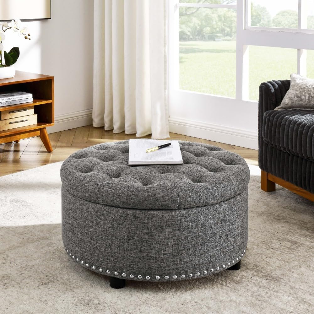Tufted Storage Ottoman