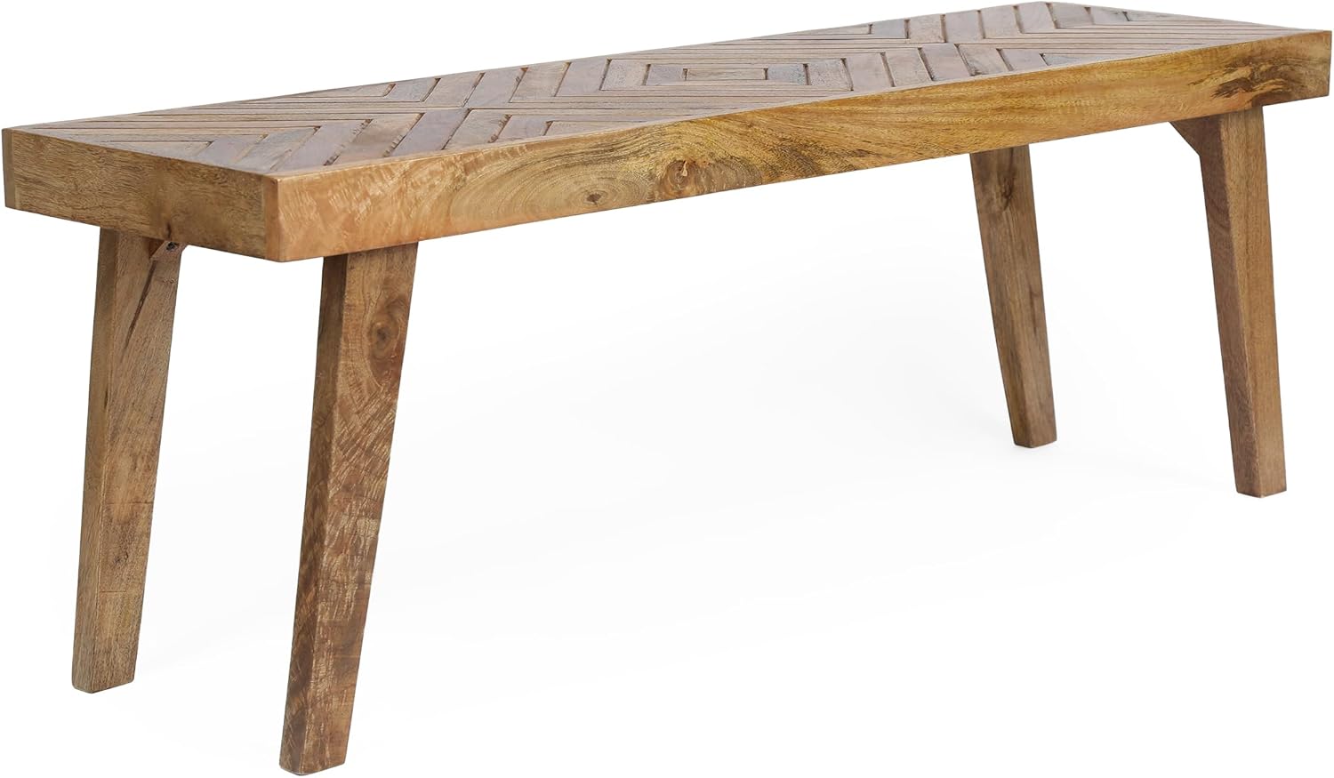 Christopher Knight Home Fircrest Wooden Rectangular Dining Bench, Kitchen Extra Seat, Entryway Bench for Home Hall Living Room, Natural
