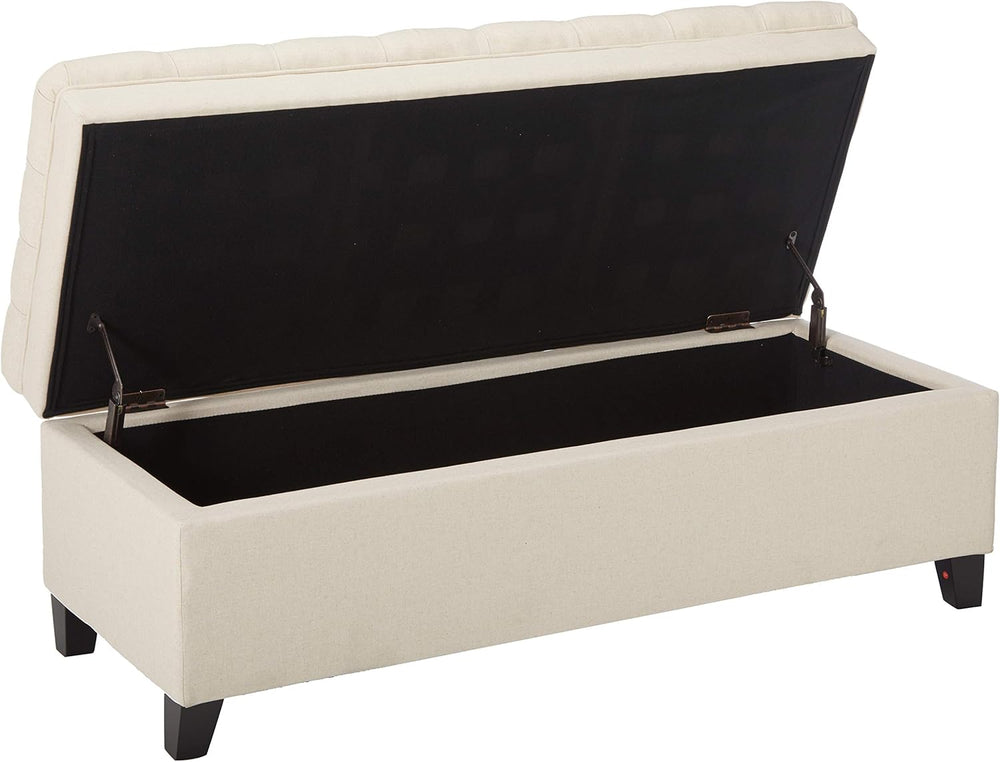 Christopher Knight Home Juliana Fabric Storage Ottoman, Beige