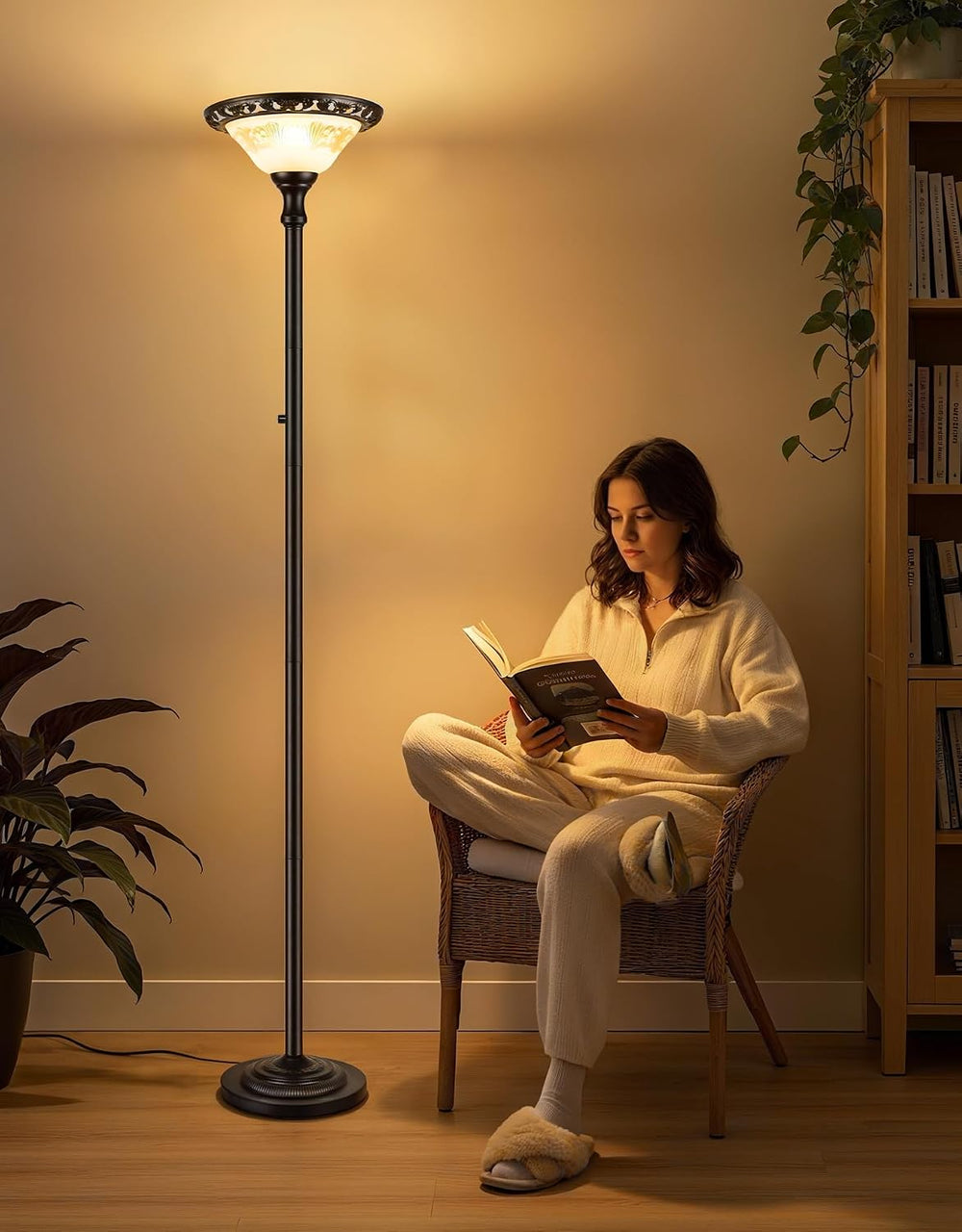 PARTPHONER Torchiere Floor Lamps for Living Room, 71" Tall Standing Lamp...
