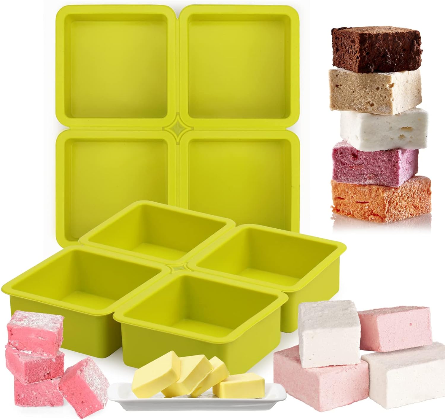Freeze Dryer Tray Dividers Silicone - Square Freeze Dryer Accessories for Dairy, Eggs, Ice Cream, Paste Food