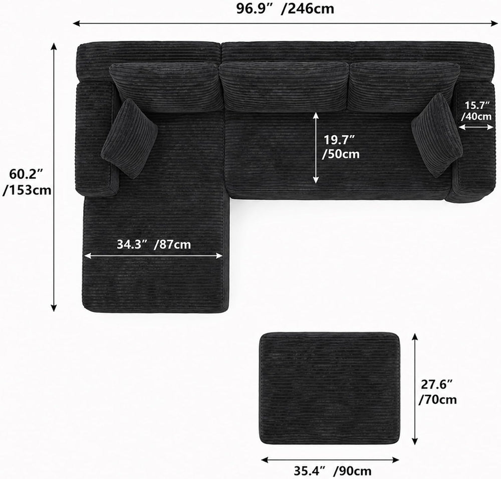 Boneless Couch Modular Sectional Sofa Cloud Couch