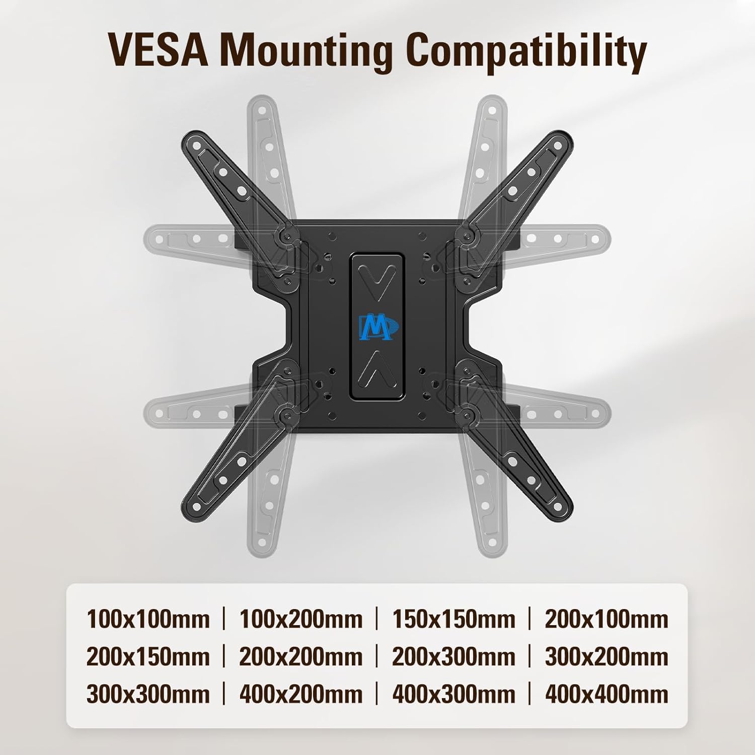 Mounting Dream Ultra Slim Full Motion TV Wall Mount, Low Profile Articulating TV Mount for 26 to 75 Inch TVs - Smooth Extension, Swivel, Tilt, Fits 16" Studs, Max VESA 400x400mm, Holds 88lbs