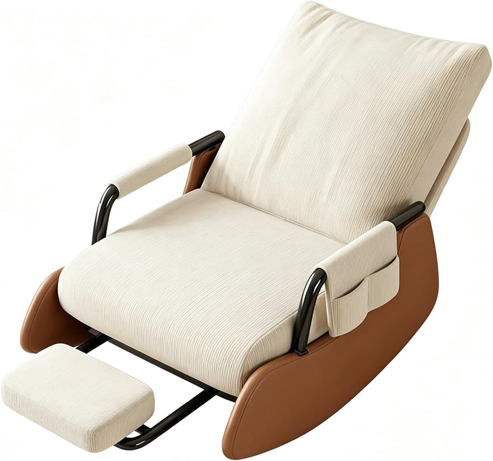 Detachable Footrest Rocking Chair,Rocking Chair with Foot Rest | Foldable Adj...