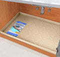 SIKADEER 31" x 22" Under Sink Mat Waterproof, Silicone Mat Kitchen Drawer Shelf and Cabinet Liner, Sink Protector for Kitchen Organizers and Storage, Boot Tray Pet Food Mats