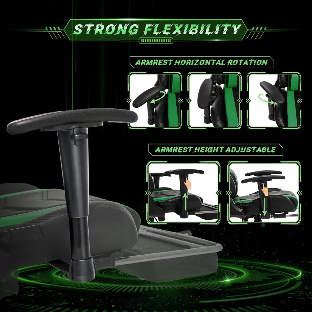 AA Products Gaming Chair High Back Ergonomic Computer Racing Adjustable Gamer...