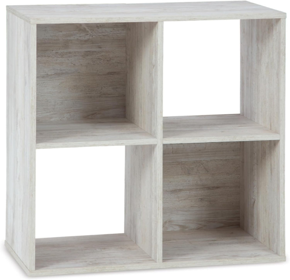 Signature Design by Ashley Paxberry Coastal 4 Cube Storage Organizer or Bookc...