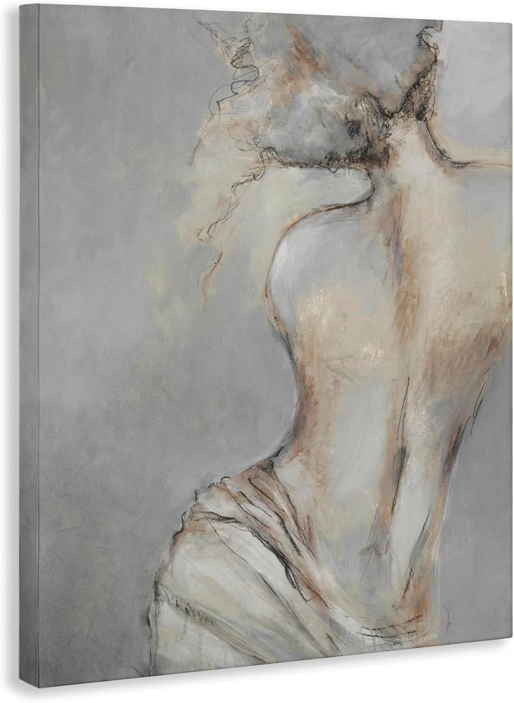 Traditional Nude Baroque, 24 x 30 Inch Canvas Wall Art