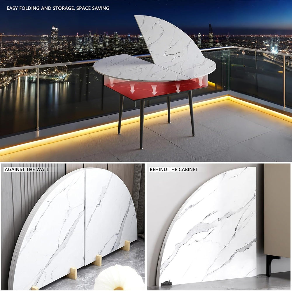 Big Foldable Round Table Tops only Extender, Large Round Folding Tabletop Ext...