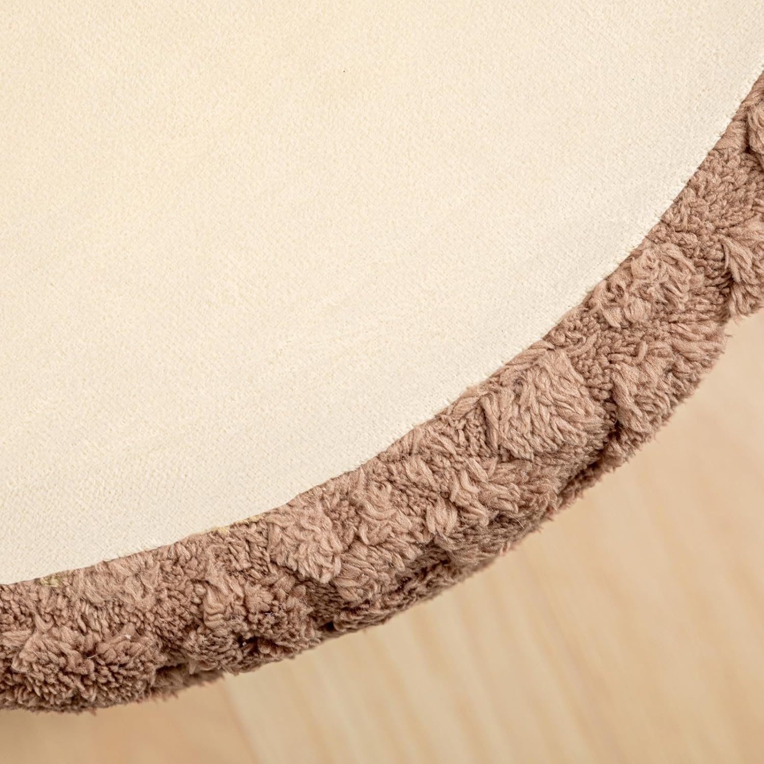 Round Pouf Ottoman Footstool 20x14In Ottoman Footrest for Couch Sofa Coffee | All-in-one Foam Floor Pouf,Ottoman Coffee Table,Footstool Ottoman Boho Poof Home Decor Beanbag Chairs for Living Room Bedroom