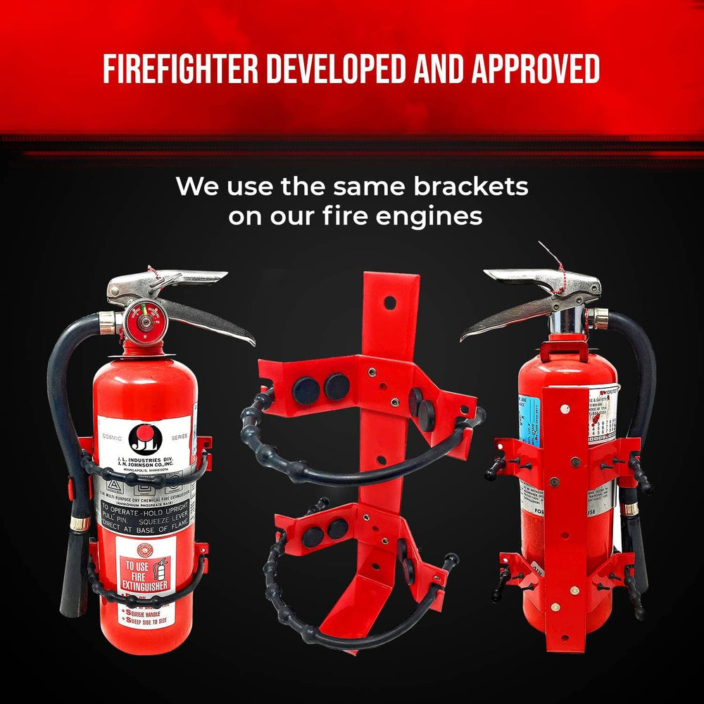 Fire Extinguisher Mounting Bracket Heavy Duty Wall Mount Bracket for 2.5 lb &...
