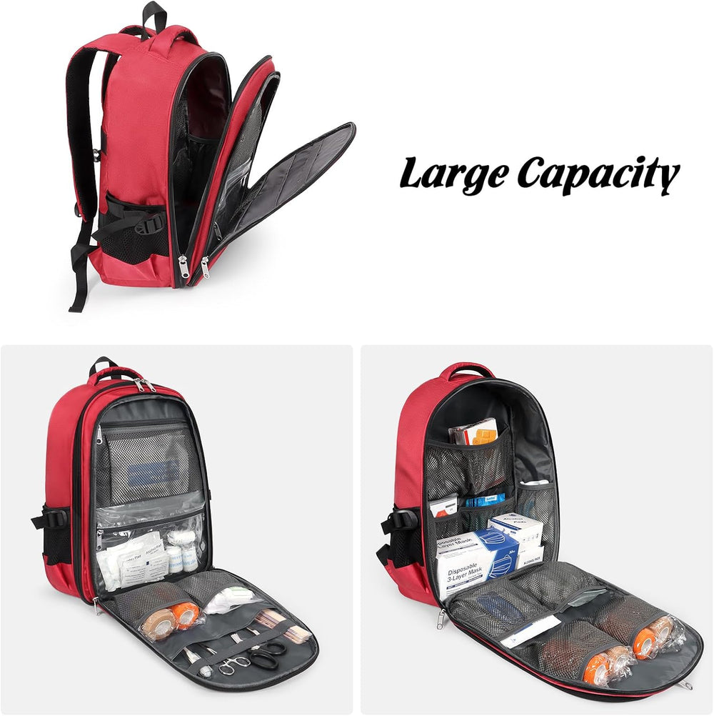 Gatycallaty First Aid Backpack Emergency Medicine Bag Empty Survival Trauma B...