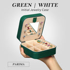 Parima Teacher Appreciation Gifts for Women, Travel Jewelry Case for Women Teacher Gifts | Travel Gifts for Teacher | Travel Essentials Small Jewelry Box | Jewelry Travel Organizer - Letter Z, Green