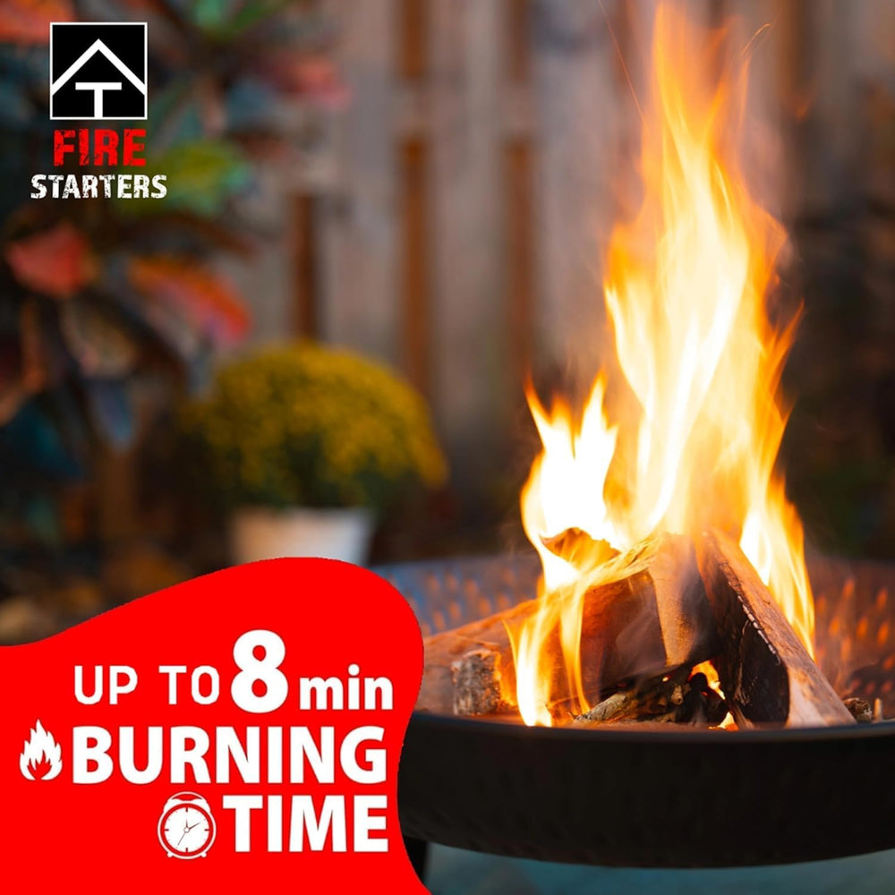 Topline Fire Starters 500-Pack Bulk Supply — Waterproof Odorless Fire Starter...