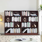 NicBex 48" Heavy Dute Wood Bookcase with Adjustable Shelves, Modern Manga Bookshelf for Living Room, Office, Small Spaces, Manga and Book Shelves Storage, Tip-Over Resistant, 33" Wide Cherry