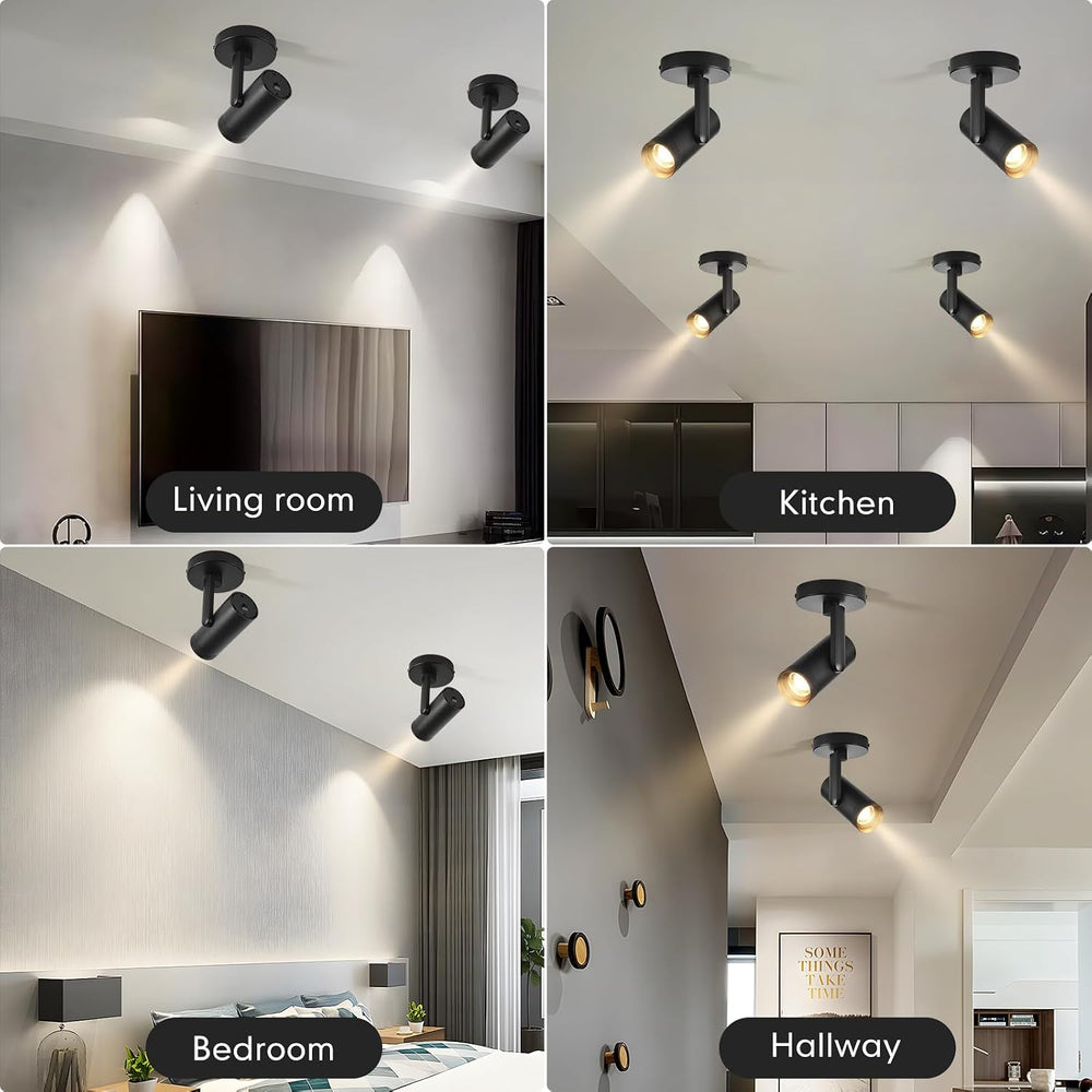 20W LED Dimmable Zoomable Ceiling Spotlight Indoor 5 Color Adjustable Surface...