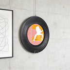 6 Pack Vinyl Record Holder Wall Mount No Drill, Self Adhesive Acrylic Record Shelf Display Racks for CD Book Pictures