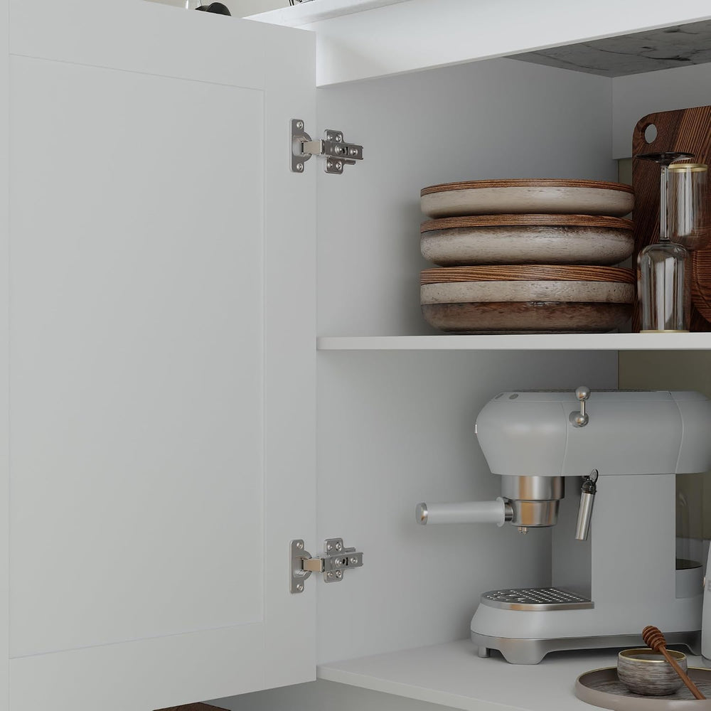 Timechee Modern Kitchen Pantry Storage Cabinet with Wall Cupboard Set, Large ...