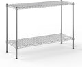 18" Deep x 48" Wide x 34" Height Wire Shelving Kit | 2-Tier | NSF Commercial Storage Rack Unit