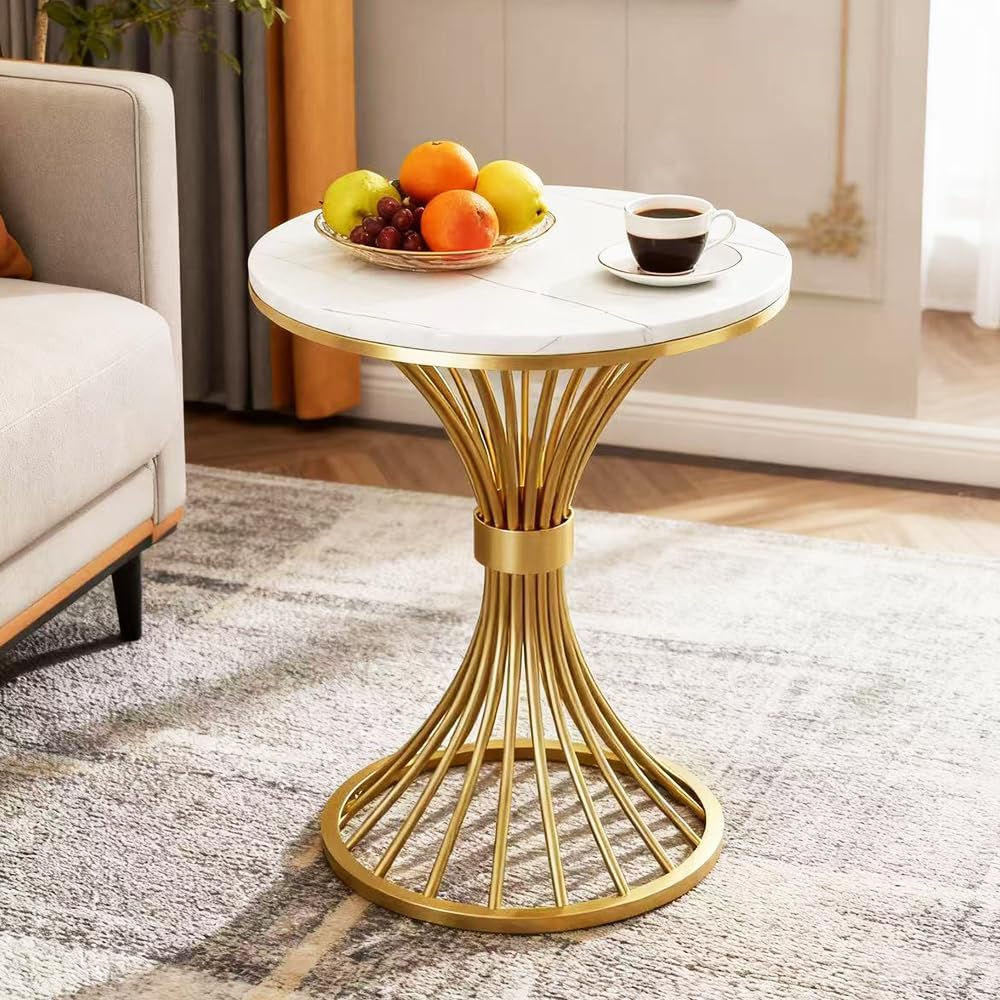BeautyVerve Rock Plate Small End Tables for Living Room Coffee Tables, Modern...