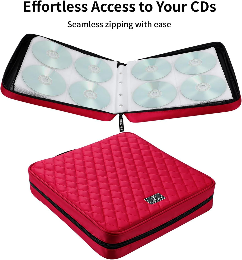 CD Case DVD Holder Storage: 160 Capacity DVD Cases Organizer Portable Wallet ...