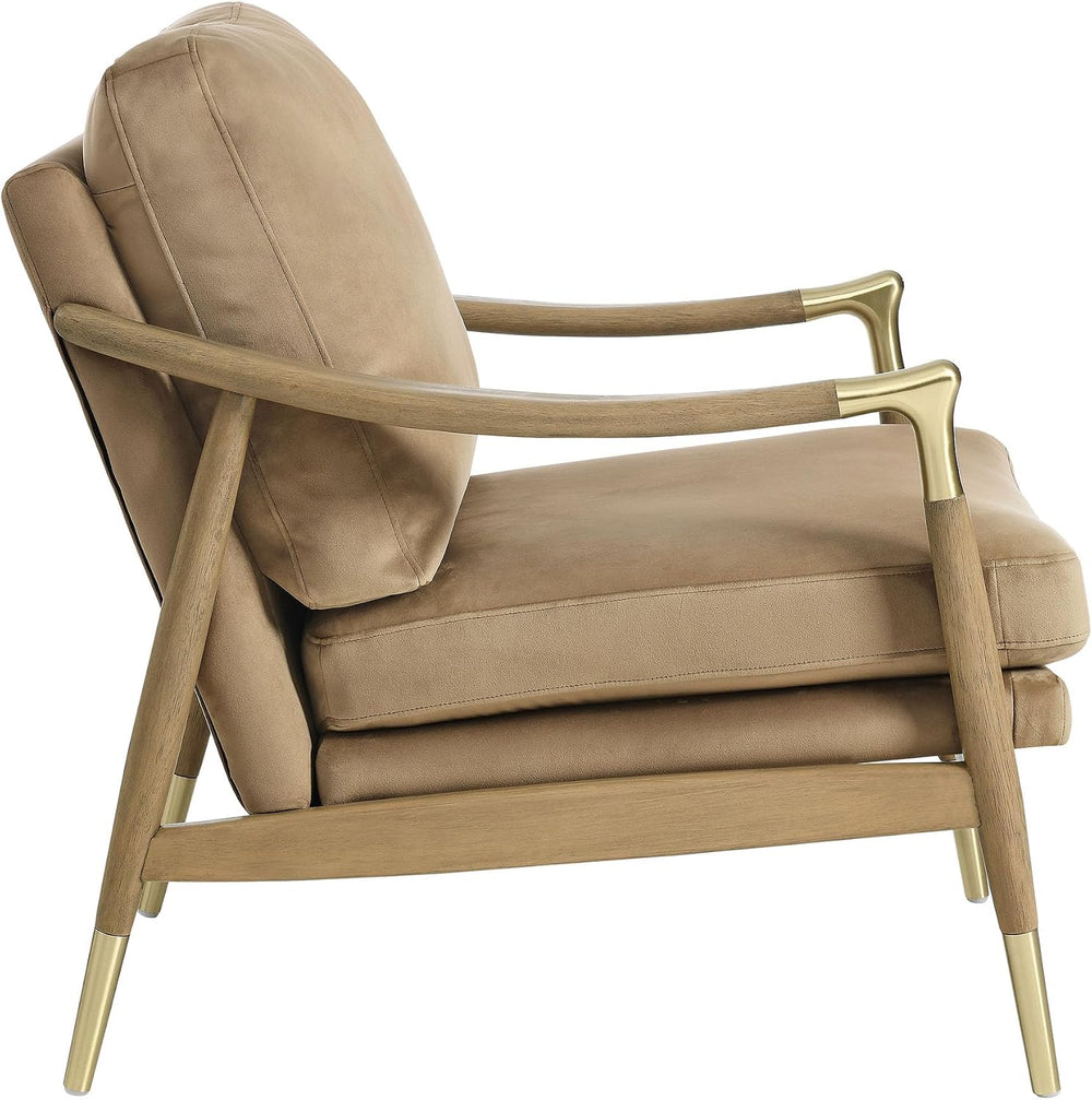 Modway Langford Stain-Resistant Performance Velvet Armchair – Mid Century Mod...