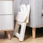 Kids Folding Chair, Rabbit Ear Back, Grey, 11In, Toddler Chair | Sturdy Heavy Duty Build, Cute Rabbit Ear Design, Great for Kitchen & Bathroom