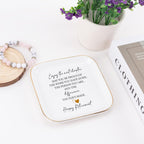 Retirement Gift for Woman Ceramic Jewelry Dish Tray - Farewell Going Away Goodbye Gifts for Coworkers Leaving - Retirement Gift Jewelry Dish for Women Friends Retired Teachers Nurses