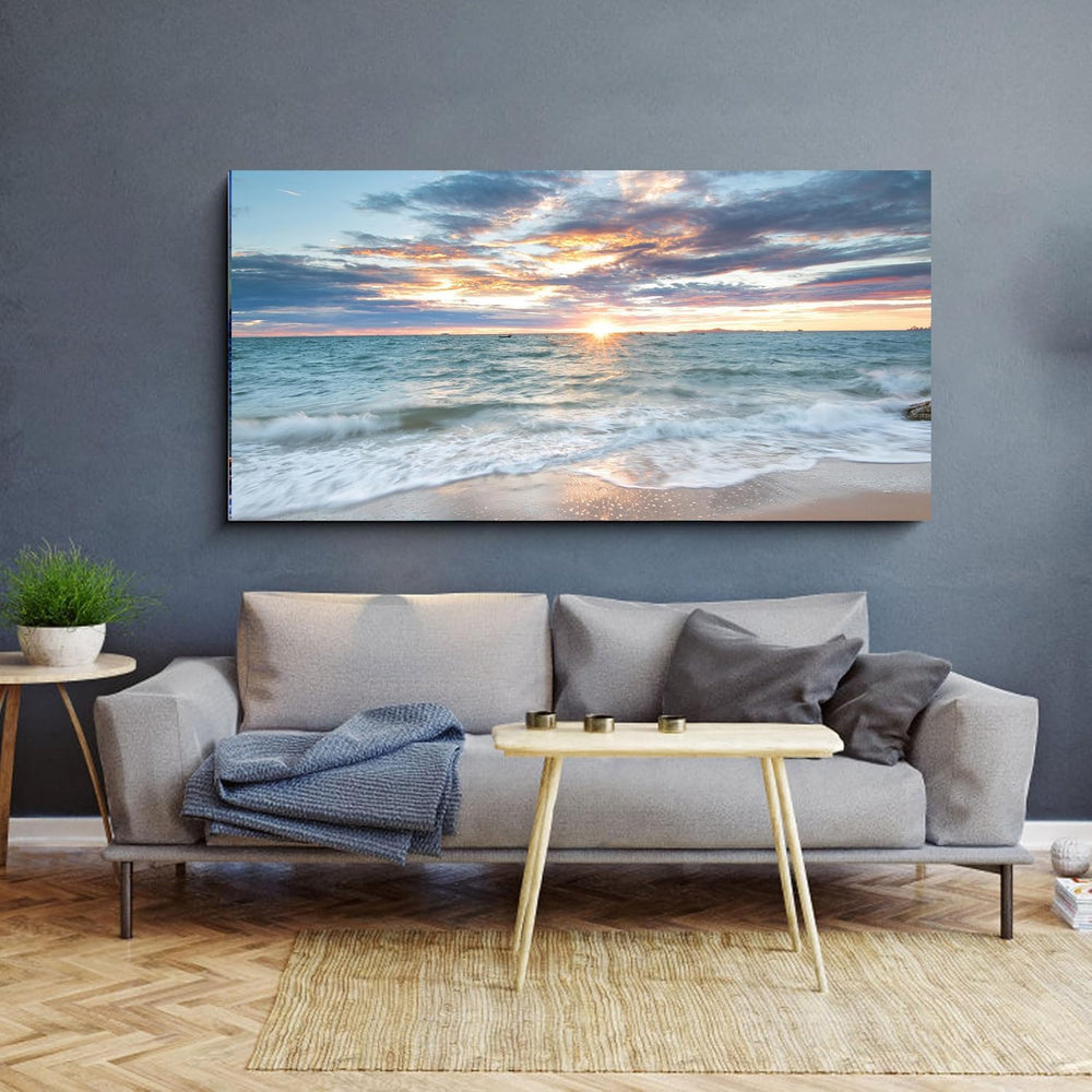 Yxbhhym-Large Canvas Wall Art Beach Artwork for Walls Coastal Wall Décor Seas...
