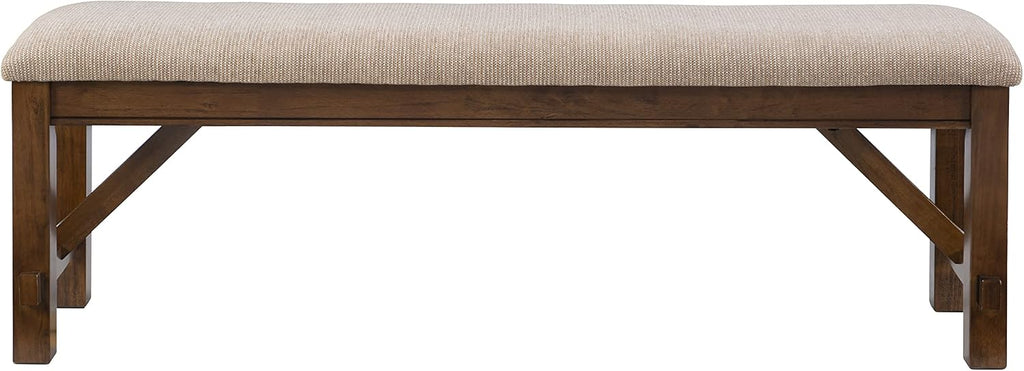 Powell Company Kraven Dining Bench, Hazelnut 60"L x 16"W x 20.25"H