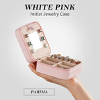 Parima Christmas Stocking Stuffers Gifts for Grandkids Teenage Girls - Pink Initial Jewelry Holder Organizer, Gifts for Girls Friends Women Jewelry Box, Cute Stuffs for Decor Your - Letter L, Pink