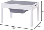 UTEX Large 2 in 1 Kids Construction Play Table with Drawers Built-In Baseplate