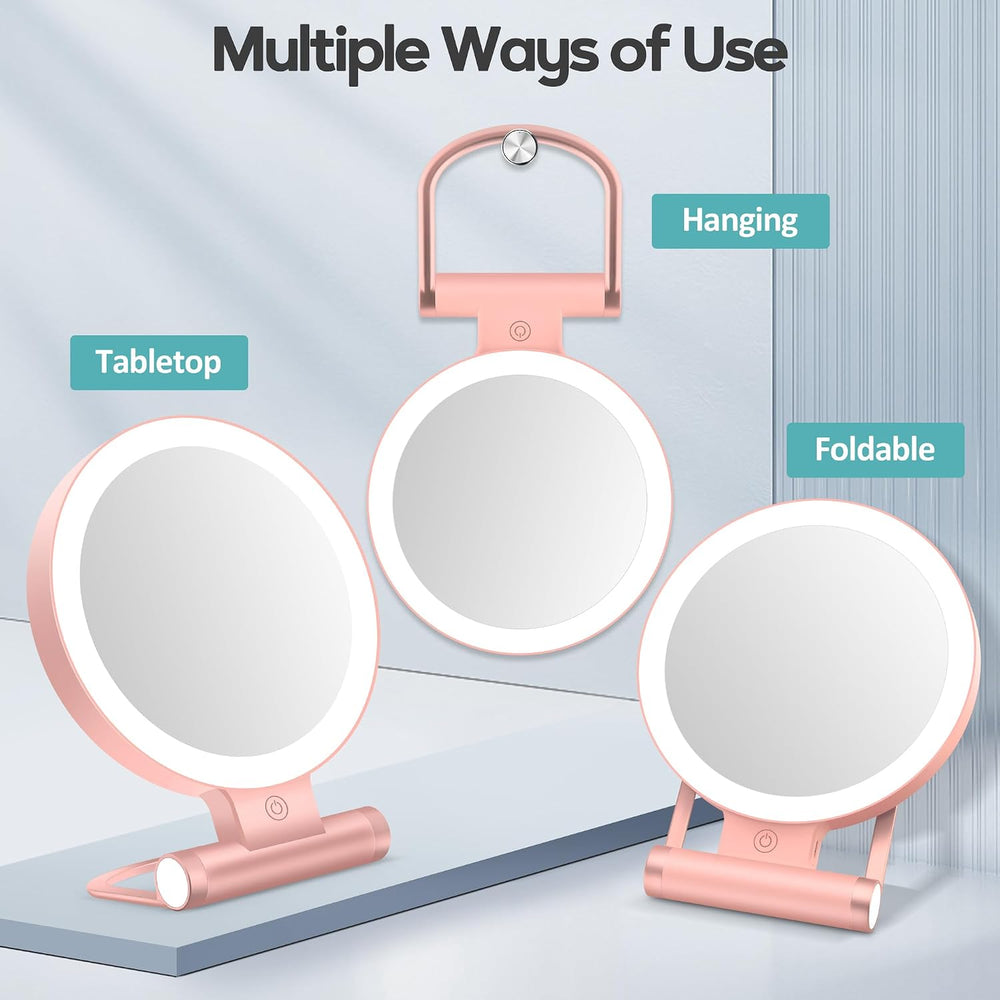 B Beauty Planet Magnifying Mirror with Light 30X, Double-Sided 1X/30X Magnify...