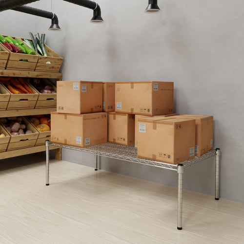 24" Deep x 48" Wide x 14" Height Wire Shelving Kit | 1-Tier | NSF Commercial Storage Rack Unit