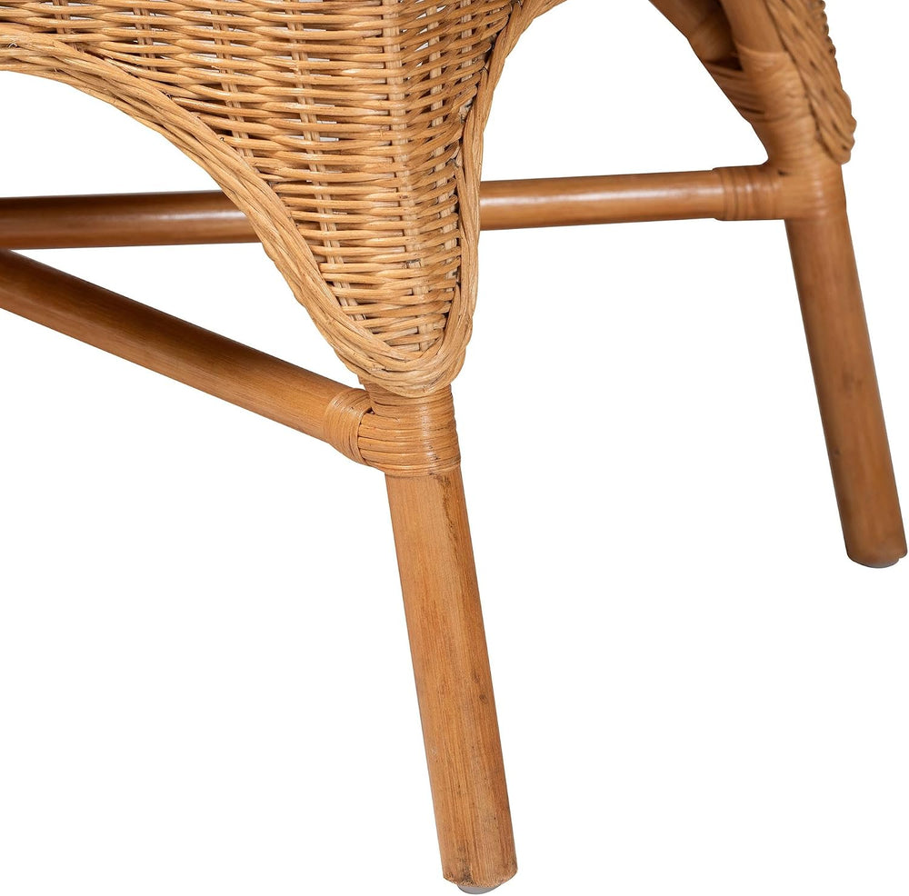 Bali & pari Oxford Natural Rattan Furniture with Braided Edges and emblis...