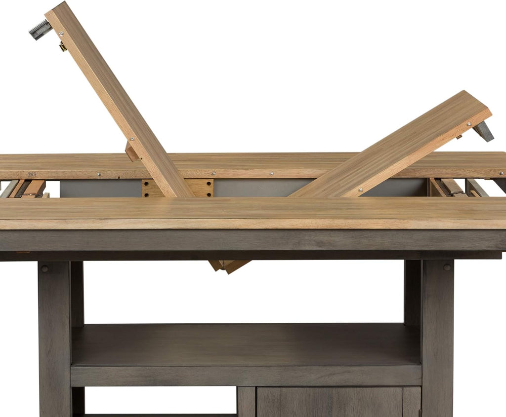 Liberty Furniture Industries Lindsey Farm Kitchen Island, W46 x D54 x H36, Light Gray